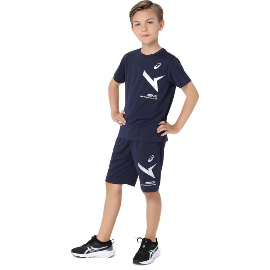 アシックス　限定　ジュニア　ジャージ上下とハーフパンツ140 ASICS（アシックス） ジュニア キッズ 子供 ジャージ ハーフパンツ