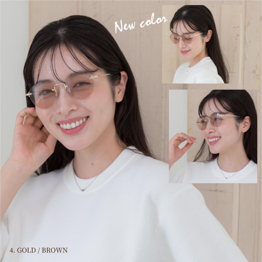 鯖江企画】GLADELI G33-97 全4色 おしゃれ リムレス サングラス 伊達