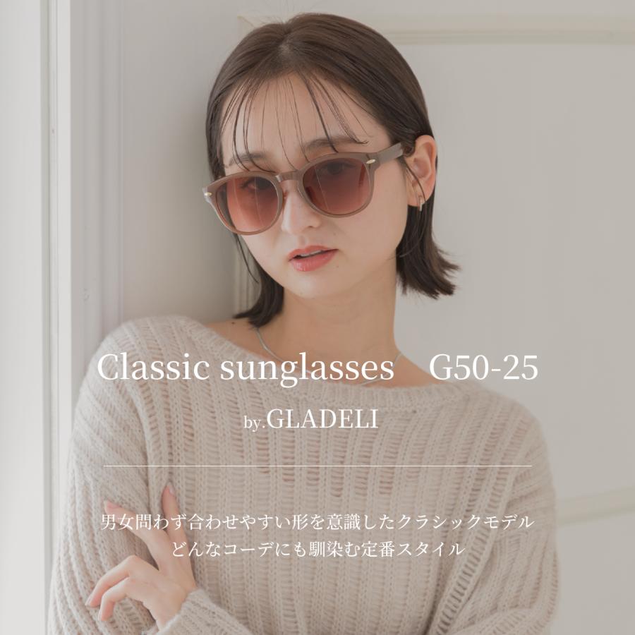 鯖江企画】GLADELI G50-25 全5色 おしゃれ サングラス 鯖江 ボストン