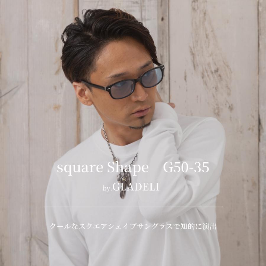 鯖江企画】GLADELI G50-35 全4色 おしゃれ サングラス 伊達メガネ