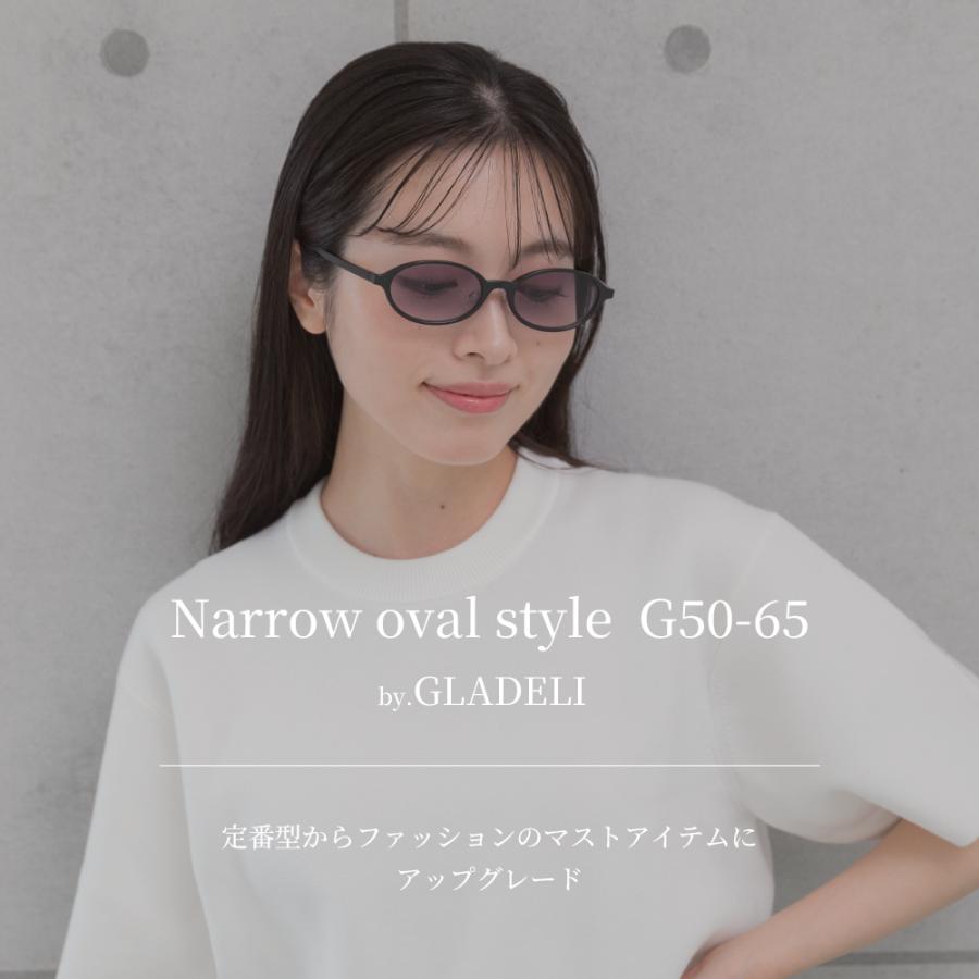 鯖江企画】GLADELI G50-65 全5色 おしゃれ サングラス 伊達メガネ UV99