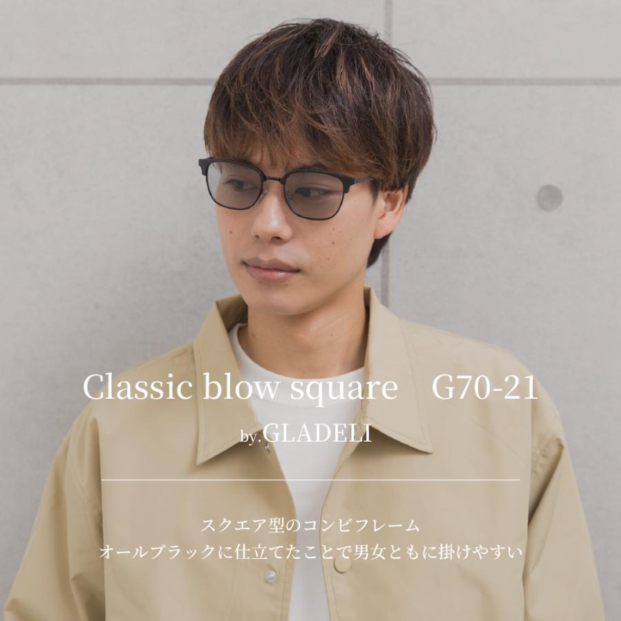 鯖江企画】GLADELI G70-21 全4色 おしゃれ サングラス 伊達メガネ