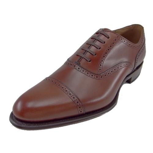 RAYMAR】内羽根 プレーントゥ ダークブラウン パティーヌ PDT-73