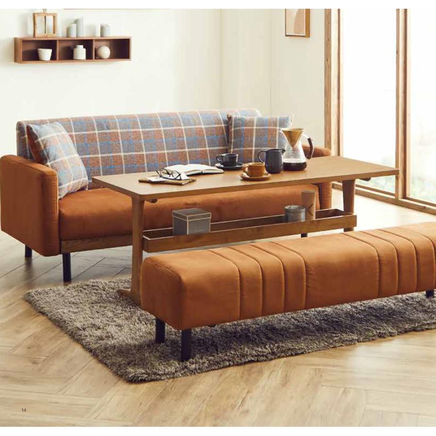 アイラーセン　ブラウンファブリック2.5人掛けソファ アイラーセン ブラウンファブリック2.5人掛けソファ