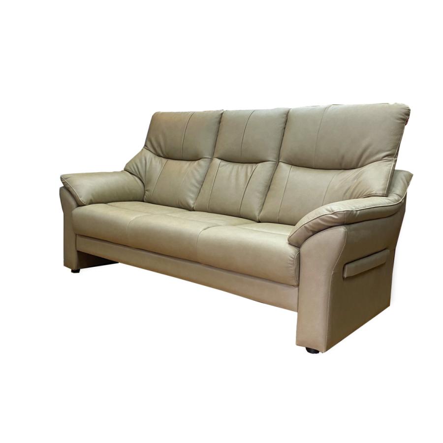 本革3人用ソファ サイモンII （2）自社便配送限定 : アルファ