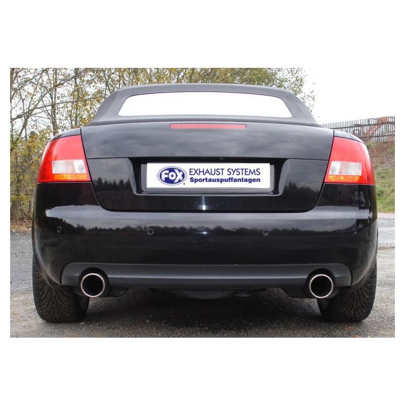 FOX フォックス オールステンレスマフラー（リアマフラー）AUDI A4 (8H) カブリオレ2.4用 90mm 斜め 左右 |  | 03