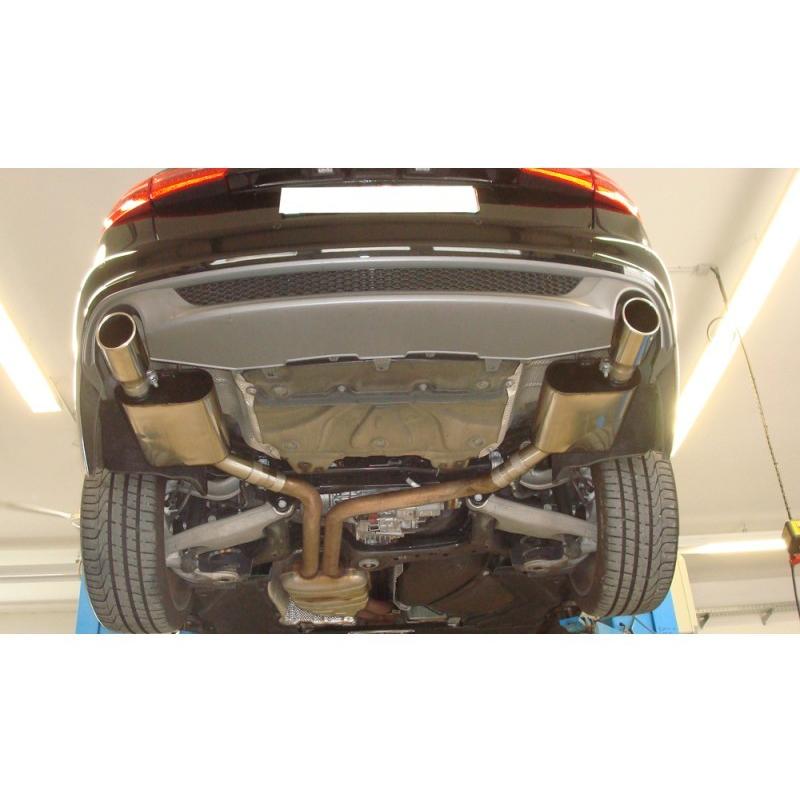 FOX フォックス オールステンレスマフラー（リアマフラー） AUDI A6 (4G) セダン/アバント クワトロ 3.0TFSI用 100mm 斜め 左右 |  | 03