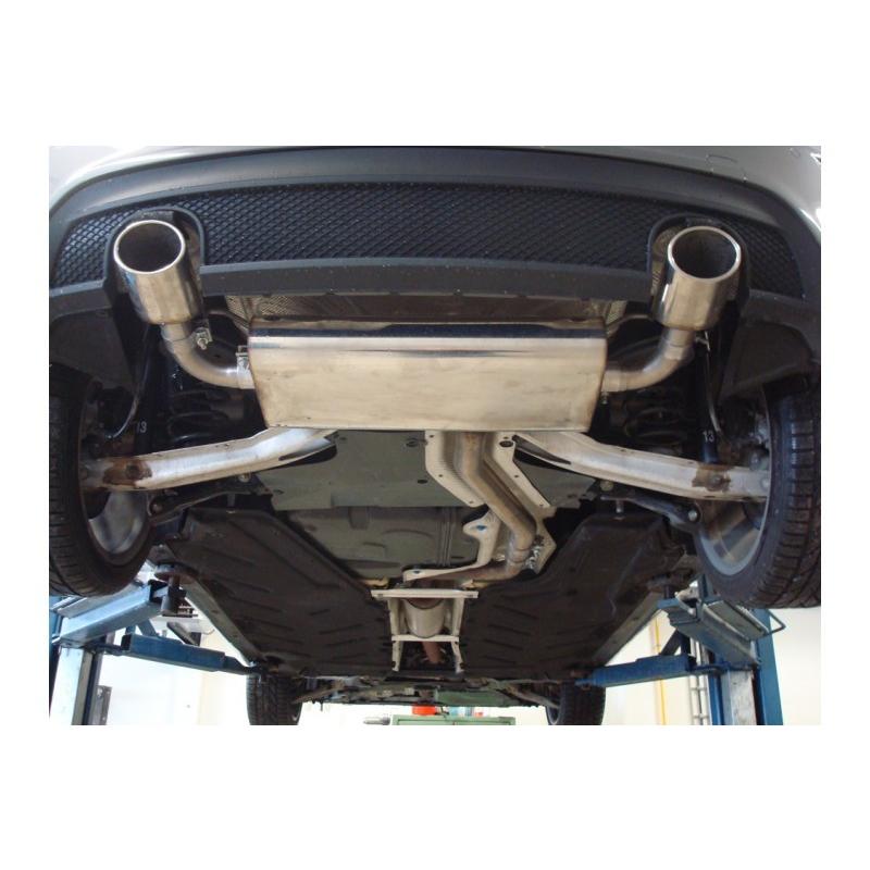 FOX フォックス オールステンレスマフラー（リアマフラー） MERCEDES BENZ W176(マイナーチェンジ前) A180/A250用 115ｘ85mm オーバル 斜め 左右の画像