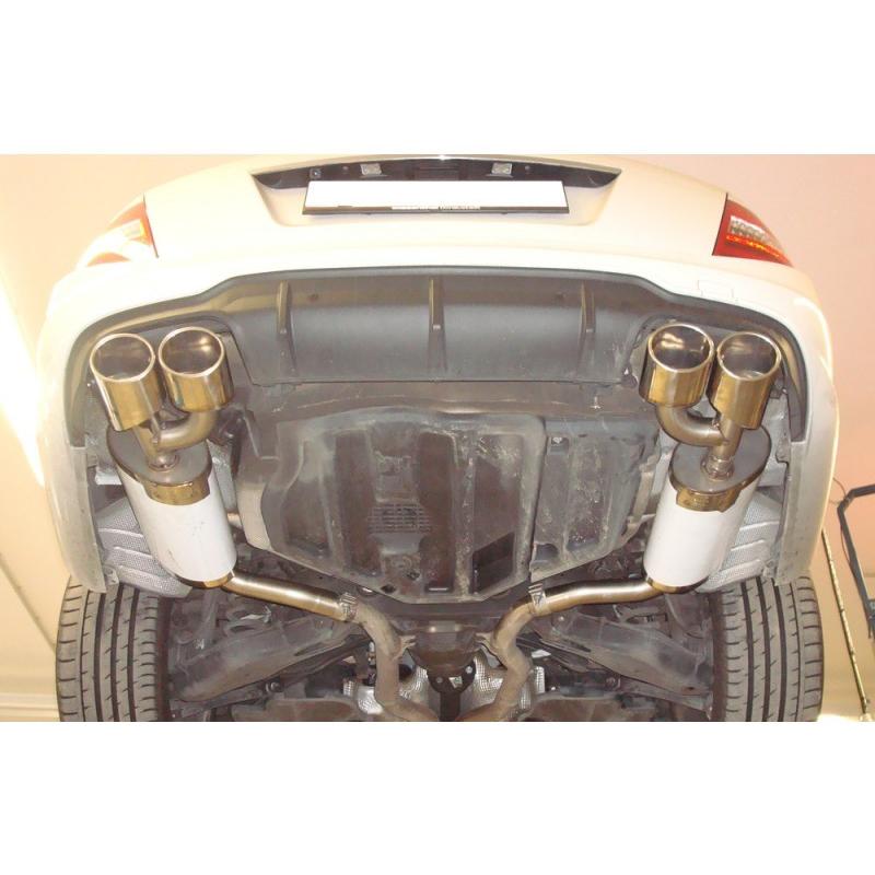 FOX フォックス オールステンレスマフラー（リアマフラー） MERCEDES BENZ W204 セダン/S204 ワゴン (V6) C250-C350用 115ｘ85mm オーバル 斜め ダブル 左右 |  | 04