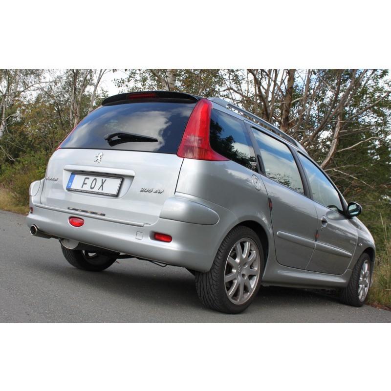FOX フォックス オールステンレスマフラー（リアマフラー） PEUGEOT 206 SW 1.6用 106ｘ71mm オーバル 斜め |  | 03