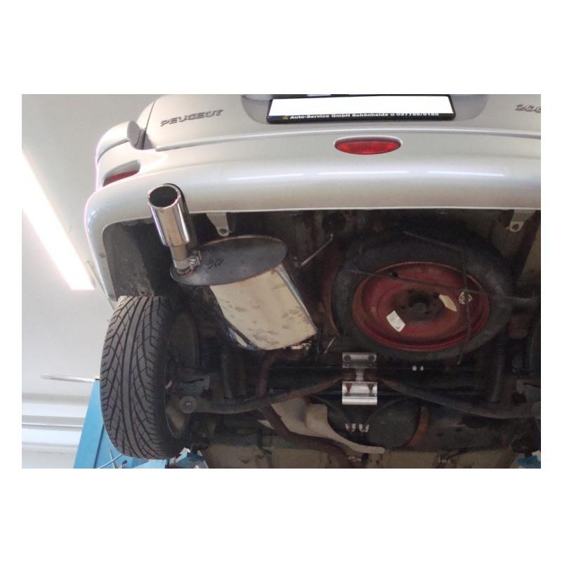 FOX フォックス オールステンレスマフラー（リアマフラー） PEUGEOT 206 SW 1.6用 106ｘ71mm オーバル 斜め |  | 04