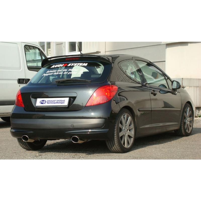 FOX フォックス オールステンレスマフラー（リアマフラー） PEUGEOT 207 ハッチバック 1.4-1.6/CC、208 ハッチバック 1.2-1.6用 115ｘ85mm オーバル 斜め 左右 |  | 02