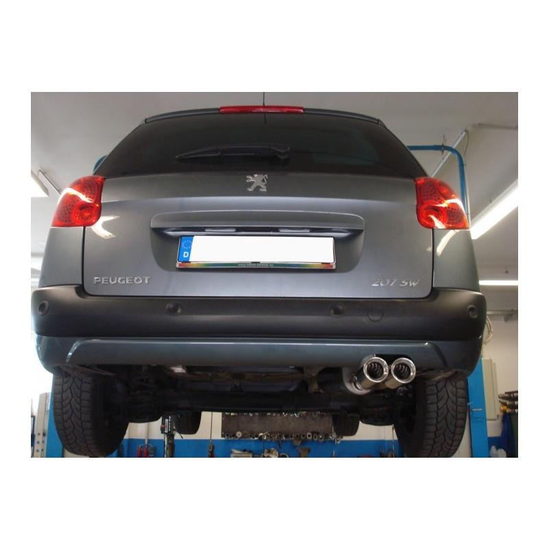 FOX フォックス オールステンレスマフラー（リアマフラー） PEUGEOT 207 SW 1.6用 80mm ダブル |  | 02