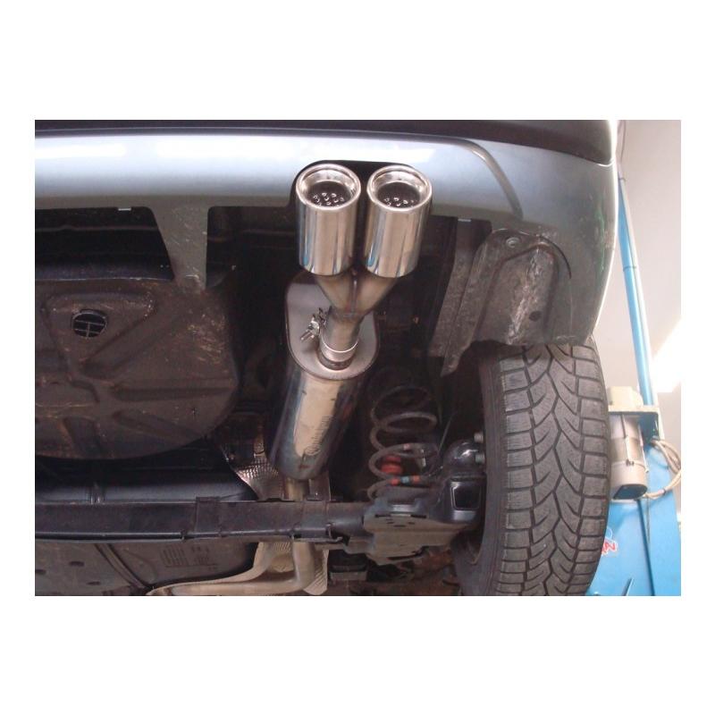 FOX フォックス オールステンレスマフラー（リアマフラー） PEUGEOT 207 SW 1.6用 80mm ダブル |  | 03