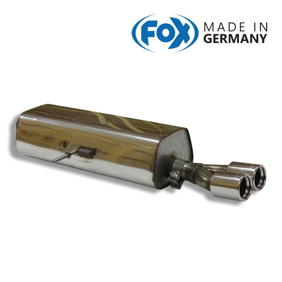 FOX フォックス オールステンレスマフラー（リアマフラー） PEUGEOT 307 SW/ブレーク 2.0用 76mm ダブル | 