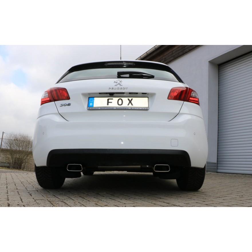 FOX フォックス オールステンレスマフラー（リアマフラー） PEUGEOT / プジョ− 308(II) ハッチバック 1.2用 145x65 スクエア 左右 |  | 04