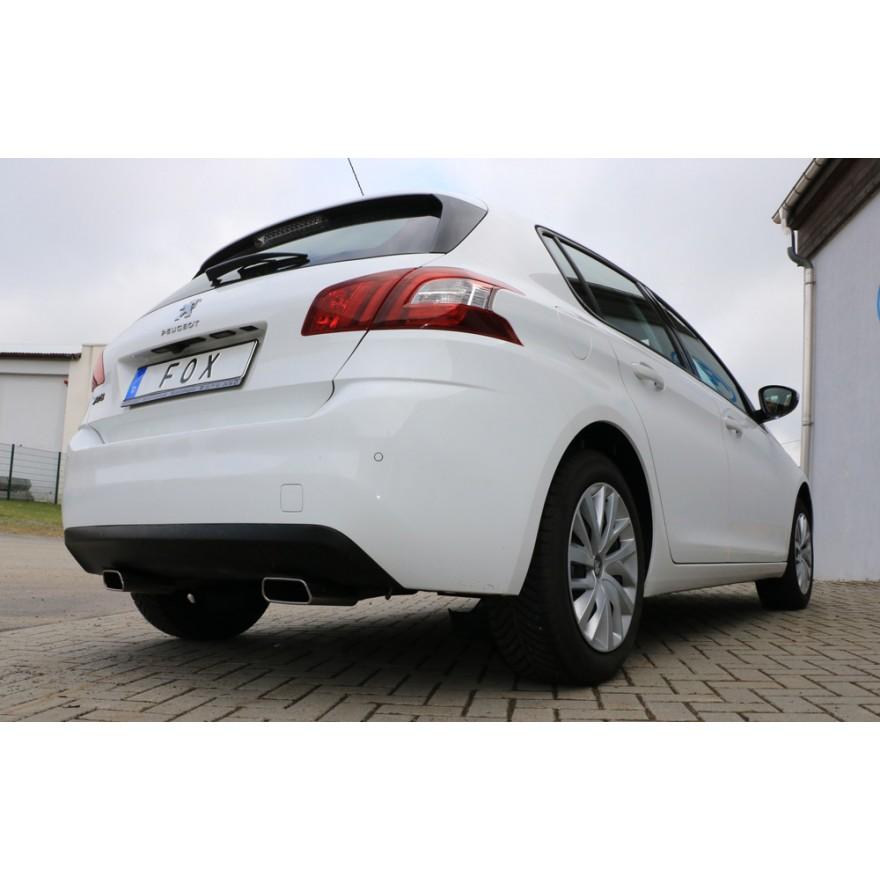 FOX フォックス オールステンレスマフラー（リアマフラー） PEUGEOT / プジョ− 308(II) ハッチバック 1.2用 145x65 スクエア 左右 |  | 05