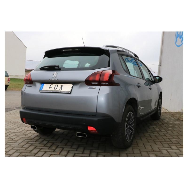 FOX フォックス オールステンレスマフラー（リアマフラー） PEUGEOT / プジョ− 2008用 145x65 スクエア 左右 |  | 02