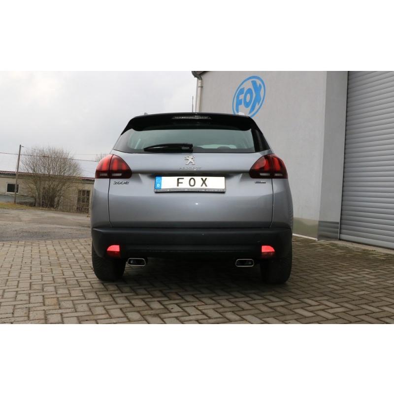 FOX フォックス オールステンレスマフラー（リアマフラー） PEUGEOT / プジョ− 2008用 145x65 スクエア 左右 |  | 03