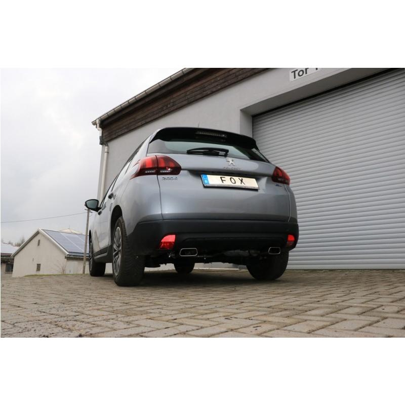 FOX フォックス オールステンレスマフラー（リアマフラー） PEUGEOT / プジョ− 2008用 145x65 スクエア 左右 |  | 04