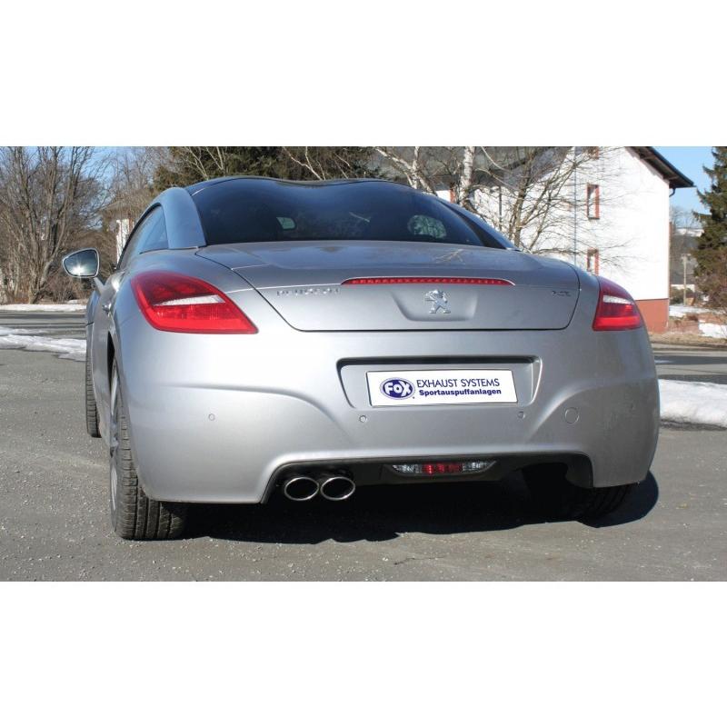 FOX フォックス オールステンレスマフラー（リアマフラー） PEUGEOT RCZ (6AT車) 1.6用 106ｘ71mm オーバル 斜め ダブル｜alpha-online-shop｜03