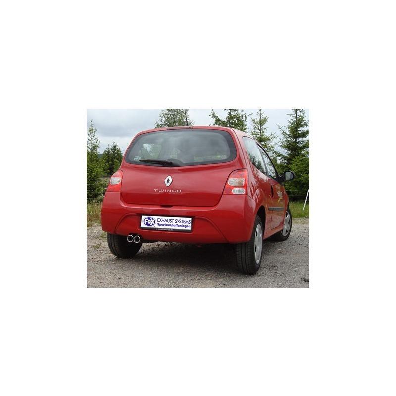 FOX フォックス オールステンレスマフラー（リアマフラー） RENAULT Twingo2 / トゥインゴ2  1.2NA用 70mm ダブル |  | 02
