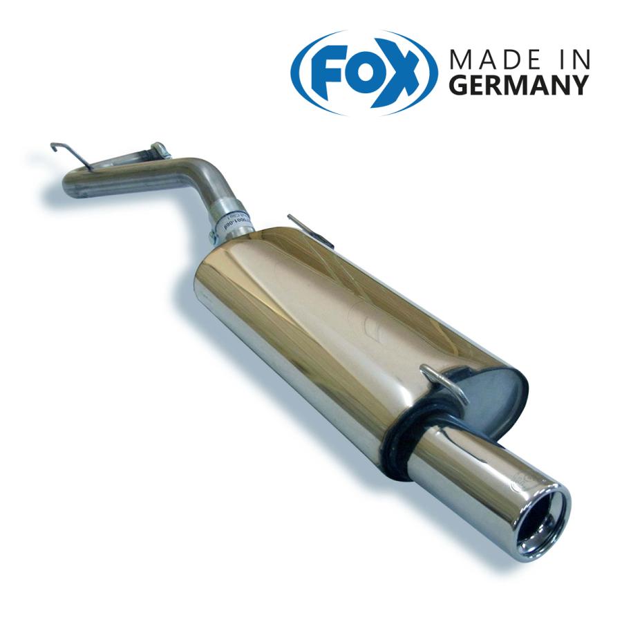 FOX フォックス オールステンレスマフラー（リアマフラー） RENAULT Clio1 / ルーテシア1  1.4用 80mm | 