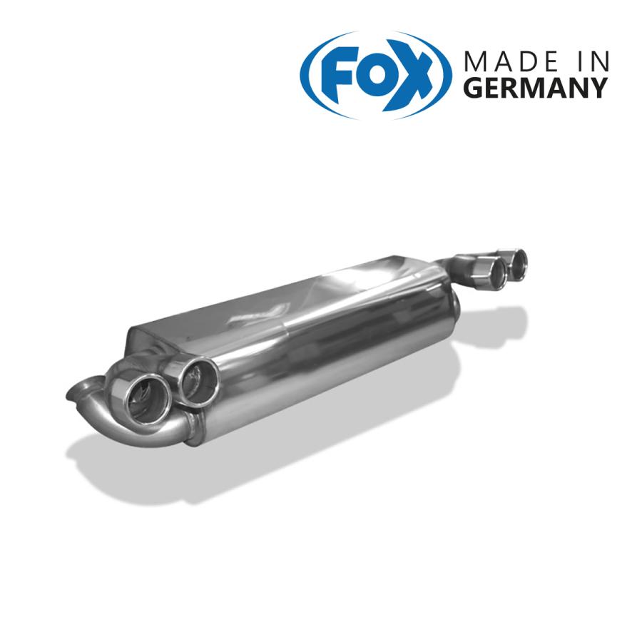 FOX フォックス オールステンレスマフラー（リアマフラー） RENAULT Clio2 / ルーテシア2 ルノースポール3.0 V6 フェーズ1用 76mm ダブル 左右 | 