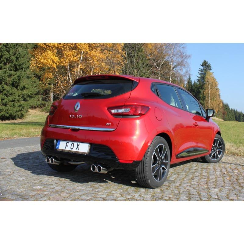 FOX フォックス オールステンレスマフラー（リアマフラー） RENAULT Clio4 / ルーテシア4 0.9用 76mm 斜め ダブル 左右 |  | 02