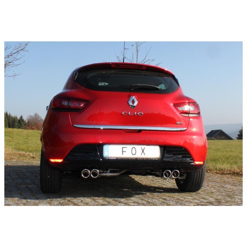 FOX フォックス オールステンレスマフラー（リアマフラー） RENAULT Clio4 / ルーテシア4 0.9用 76mm 斜め ダブル 左右 |  | 04