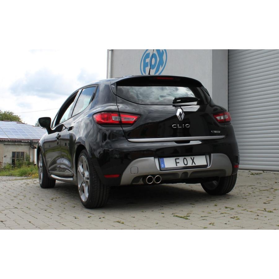 FOX フォックス オールステンレスマフラー（リアマフラー） RENAULT Clio4 / ルーテシア4 1.2 GT用 76mm 斜め ダブル |  | 02