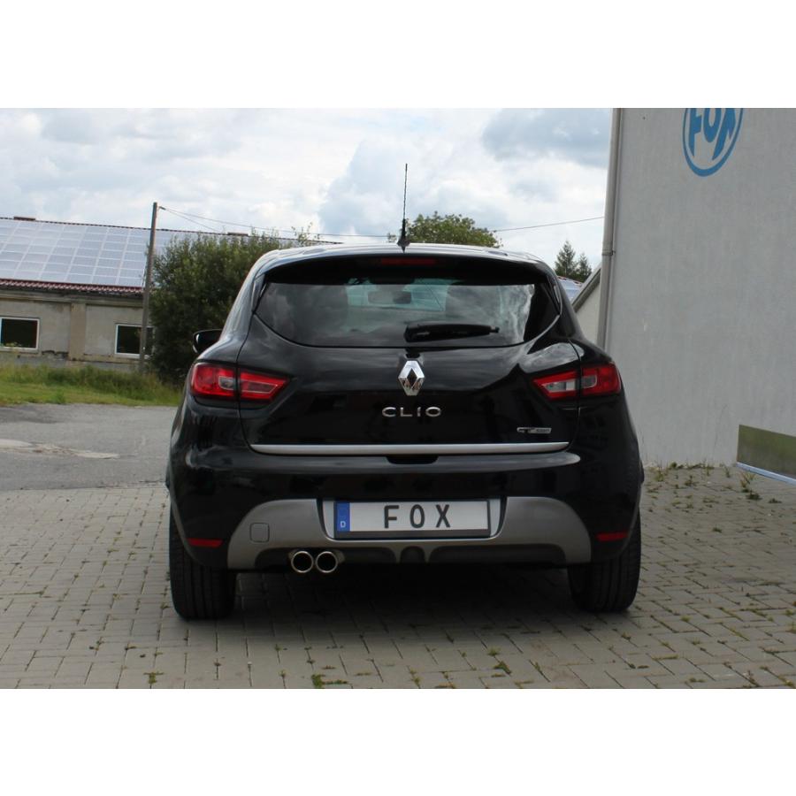 FOX フォックス オールステンレスマフラー（リアマフラー） RENAULT Clio4 / ルーテシア4 1.2 GT用 76mm 斜め ダブル |  | 03