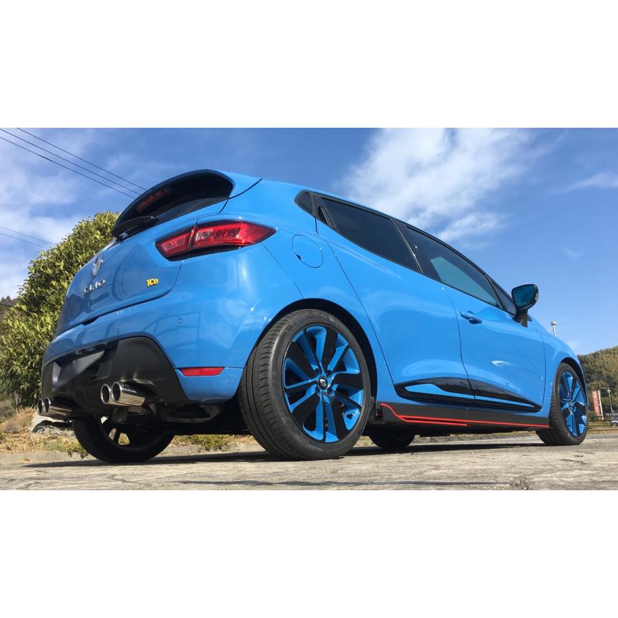 FOX フォックス オールステンレスマフラー（リアマフラー） RENAULT Clio4 / ルーテシア4 1.2 GT用 76mm 斜め ダブル 左右｜alpha-online-shop｜04