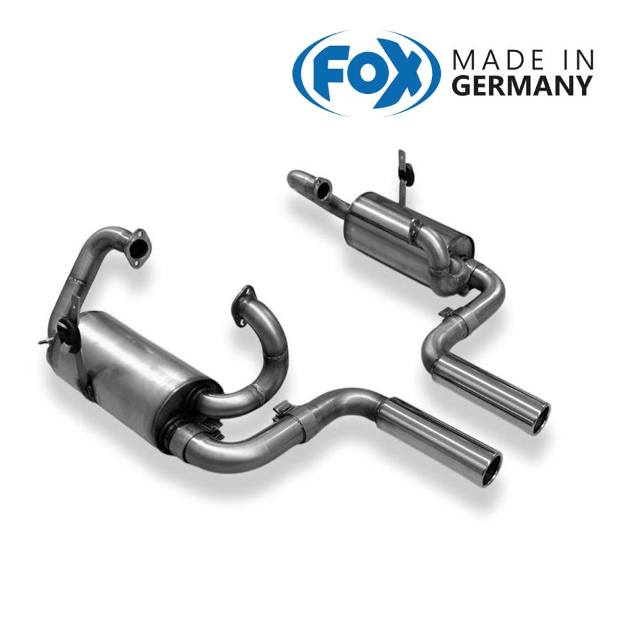FOX フォックス オールステンレスマフラー（リアマフラー） VOLKSWAGEN Beetle type1 / ビートル タイプ1 1.6ツインキャブ車用 70mm ダブル | 