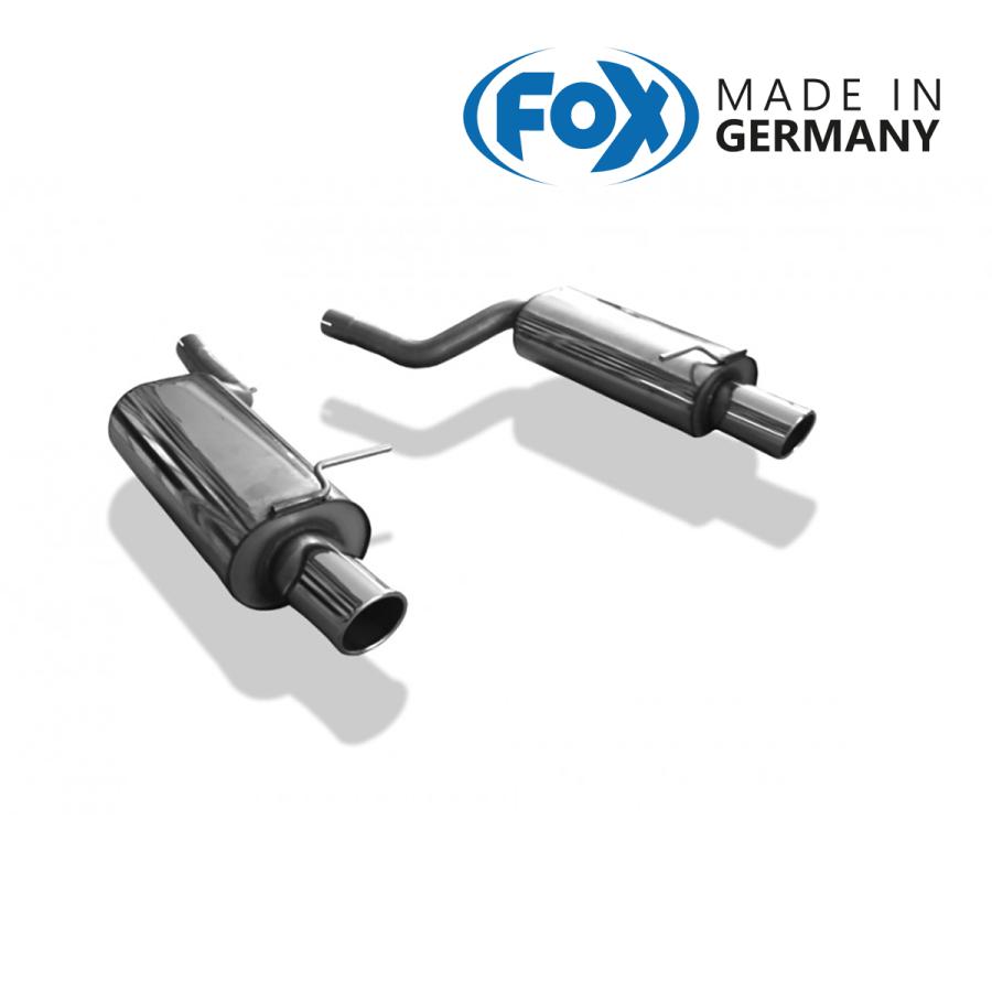 FOX フォックス オールステンレスマフラー（リアマフラー） VOLKSWAGEN Passat (3B) / パサート(3B) V6 シンクロ/V6 4モーション用 100mm 斜め 左右 | 