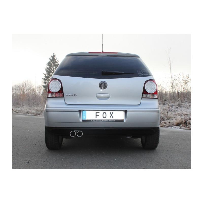 FOX フォックス オールステンレスマフラー（リアマフラー） VOLKSWAGEN Polo (9N) / ポロ (9N) 1.4/1.6用 70mm ダブル |  | 02
