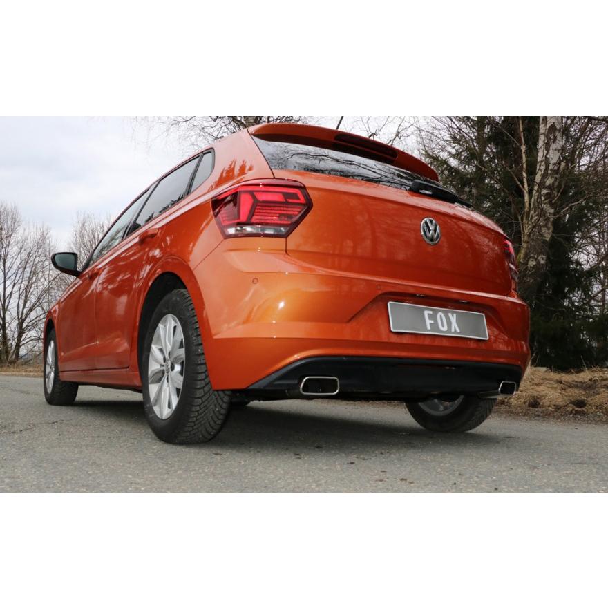 FOX フォックス オールステンレスマフラー（リアマフラー） VOLKSWAGEN Polo (AW) / ポロ (AW) 1.0TSI用 145x60 スクエア 左右 |  | 02