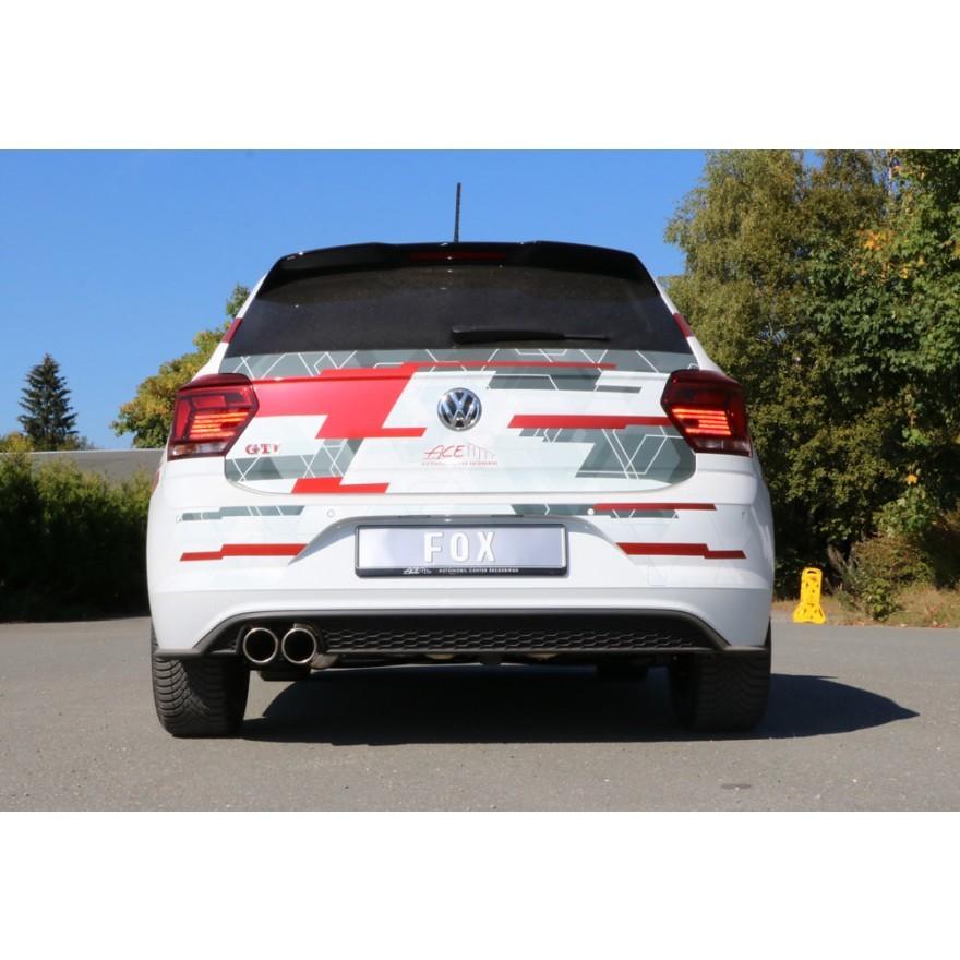 FOX フォックス オールステンレスマフラー（リアマフラー） VOLKSWAGEN Polo (AW) / ポロ (AW) 2.0GTI用 90mm 斜め ダブル |  | 04