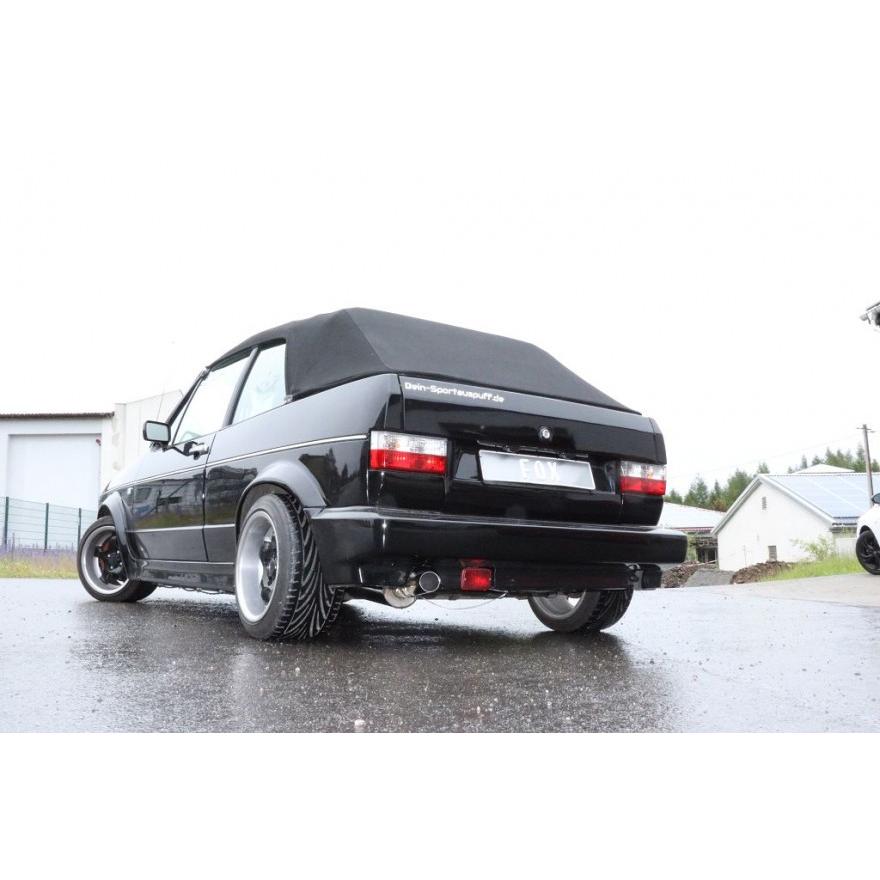 FOX フォックス オールステンレスマフラー（フロント+リアマフラー） VOLKSWAGEN ゴルフ1 カブリオレ 1.8用 60mm カットオフ |  | 04