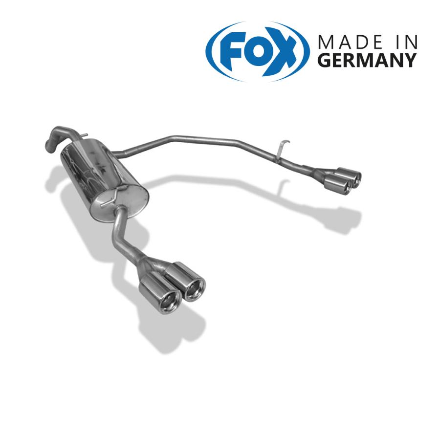FOX フォックス オールステンレスマフラー（リアマフラー） VOLKSWAGEN Golf4 Variant / ゴルフ4 ワゴン 1.6/GLi/GT用 76mm ダブル 左右 | 