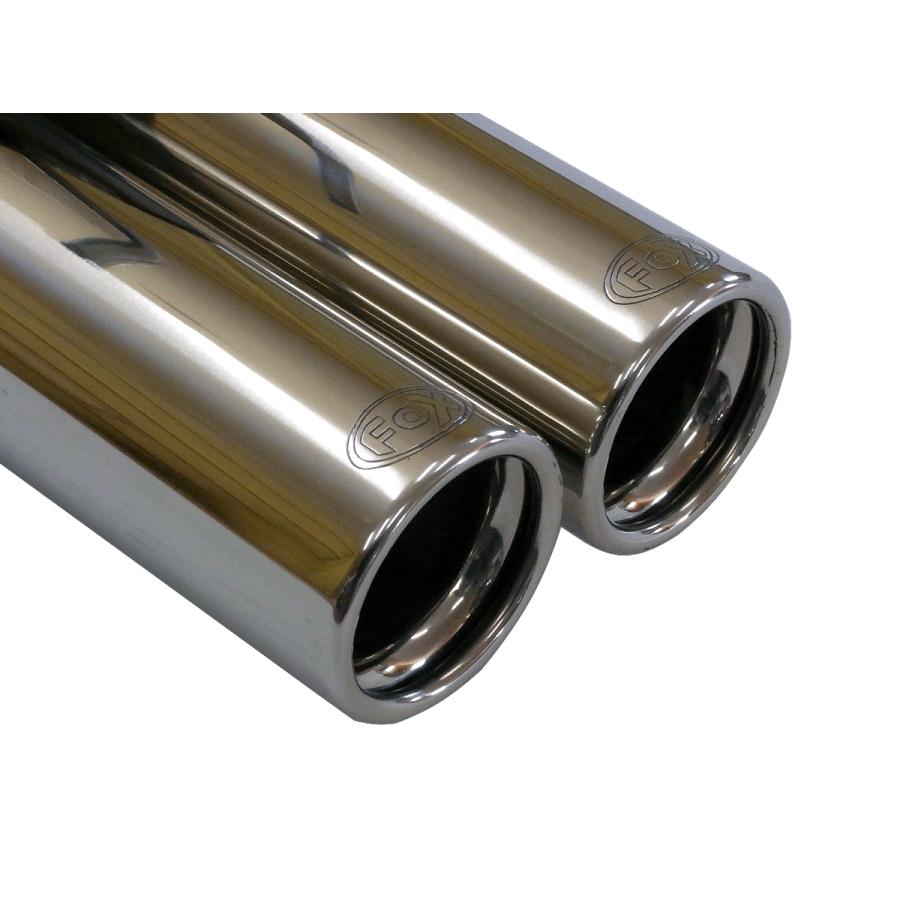 FOX フォックス オールステンレスマフラー（リアマフラー） VOLKSWAGEN Golf5 / ゴルフ5 1.6/GLi/GT用 80mm ダブル |  | 01