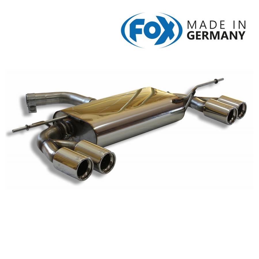 FOX フォックス オールステンレスマフラー（リアマフラー） VOLKSWAGEN Golf5 / ゴルフ5 1.6/GLi/GT用 80mm ダブル 左右 | 