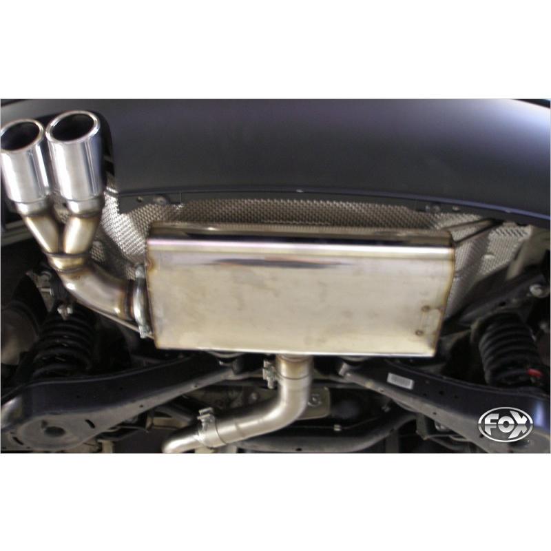 FOX フォックス オールステンレスマフラー（リアマフラー） VOLKSWAGEN Golf5 / ゴルフ5 TSI/GT TSI用 76mm 斜め ダブル |  | 02