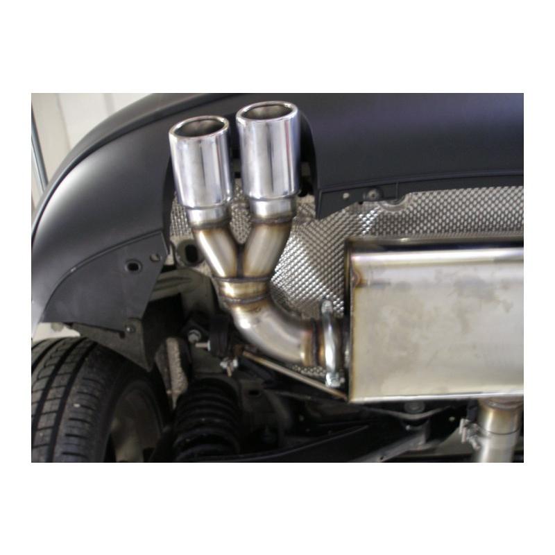 FOX フォックス オールステンレスマフラー（リアマフラー） VOLKSWAGEN Golf5 / ゴルフ5 TSI/GT TSI用 76mm 斜め ダブル |  | 03