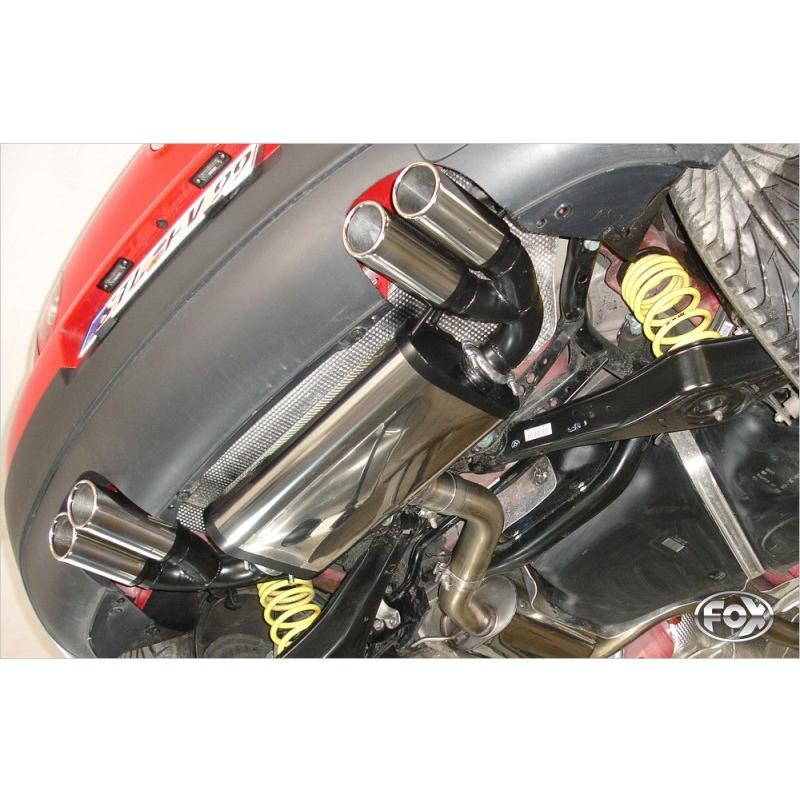 FOX フォックス オールステンレスマフラー（リアマフラー） VOLKSWAGEN Golf5 / ゴルフ5 TSI/GT TSI用 76mm 斜め ダブル 左右 |  | 02