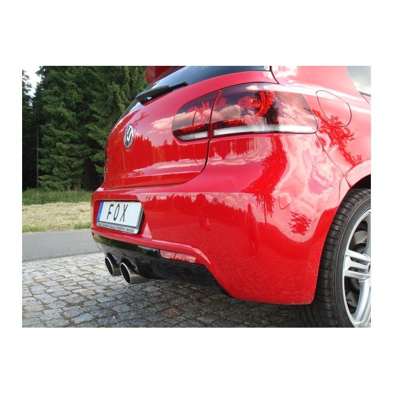 FOX フォックス オールステンレスマフラー（リアマフラー） VOLKSWAGEN Golf6 / ゴルフ6 R用 100mm 斜め ダブル |  | 04