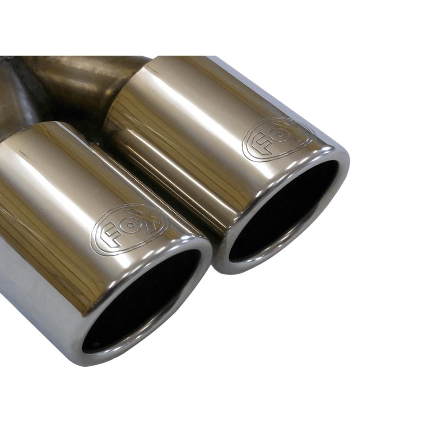 FOX フォックス オールステンレスマフラー（リアマフラー） VOLKSWAGEN Golf7 / ゴルフ7 1.2TSI用 80mm 斜め ダブル 左右 |  | 01