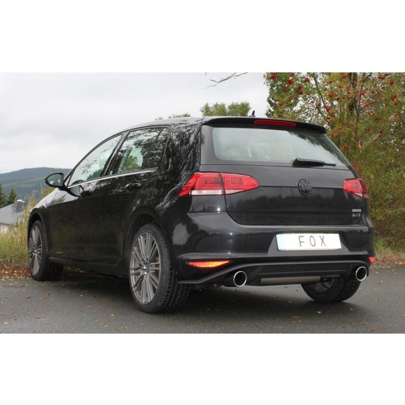 FOX フォックス オールステンレスマフラー（リアマフラー） VOLKSWAGEN Golf7 / ゴルフ7 1.4TSI用 100mm 斜め 左右 (GTIルック) |  | 03