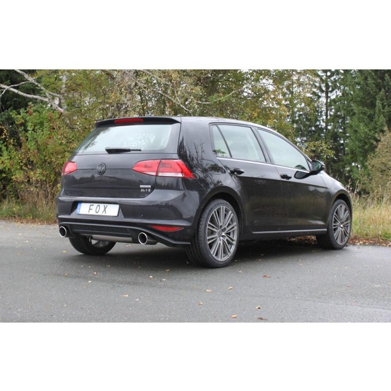 FOX フォックス オールステンレスマフラー（リアマフラー） VOLKSWAGEN Golf7 / ゴルフ7 1.4TSI用 100mm 斜め 左右 (GTIルック) |  | 04