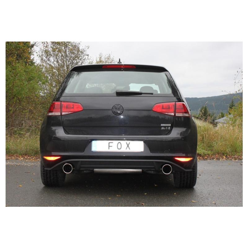 FOX フォックス オールステンレスマフラー（リアマフラー） VOLKSWAGEN Golf7 / ゴルフ7 1.2TSI用 100mm 斜め 左右 (GTIルック) |  | 02